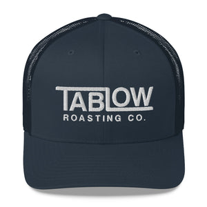 Trucker Hat- White Logo - Tablow Roasting Co.