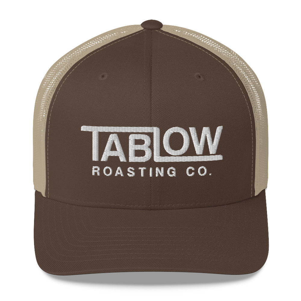 Trucker Hat- White Logo - Tablow Roasting Co.